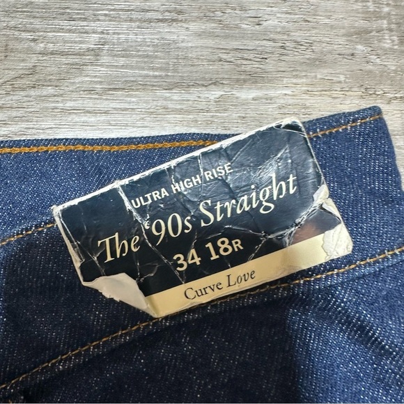 Abercrombie & Fitch The 90s Straight Ultra High Rise jeans Curve Love 34/18R - Picture 6 of 10